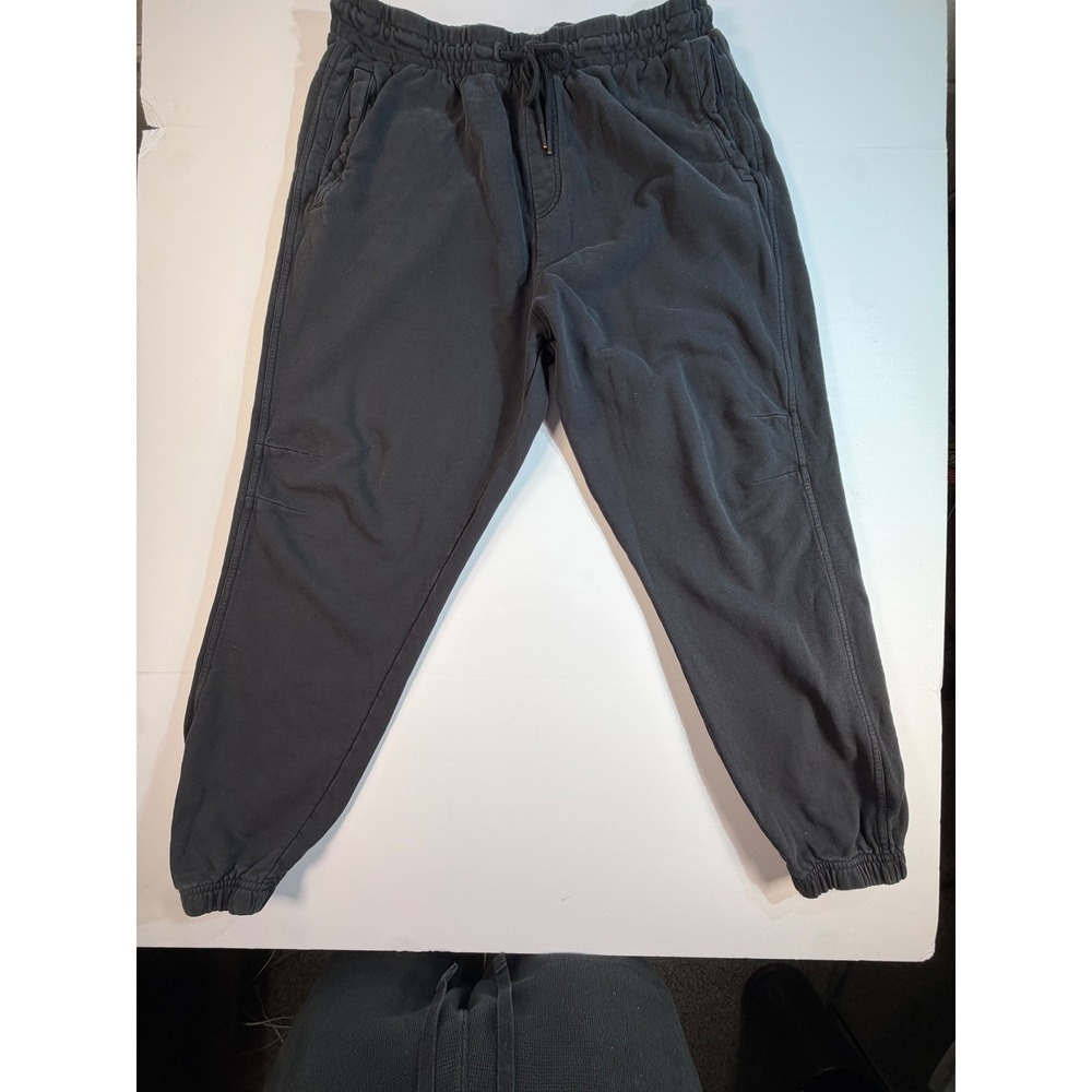 Gymshark Mens XL Washed Black Joggers Tapered Sweatpants Training Gym Wear
